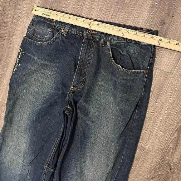 Vintage Y2k Sean John Baggy Jeans Mens 34x32 Blue Skater Grunge Wide Leg Blue - Picture 10 of 12